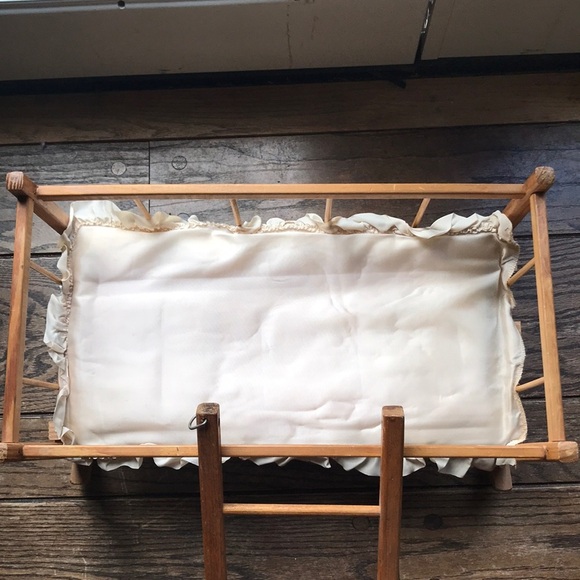 1940’s RARE Wooden baby doll cradle with ladder - Picture 4 of 8